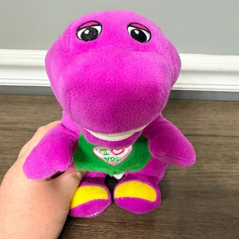 Fisher Price Barney the Dinosaur Talking Plush Stuffed Animal Toy I Love You